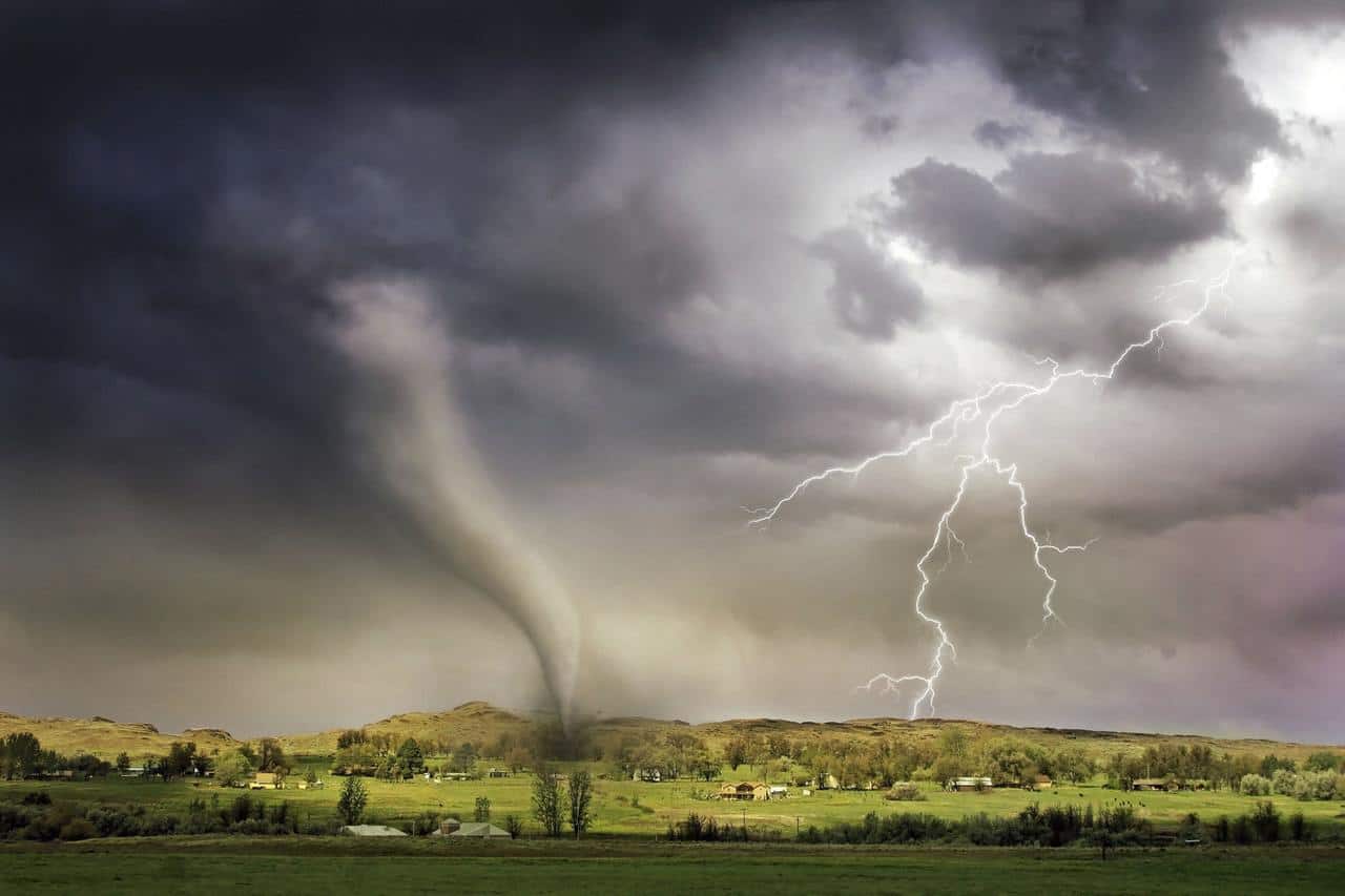 How is a tornado formed?